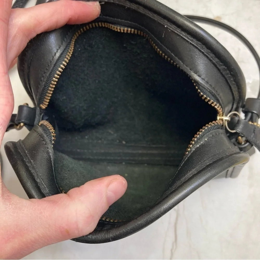 Coach 9017 vintage black leather Abbie crossbody